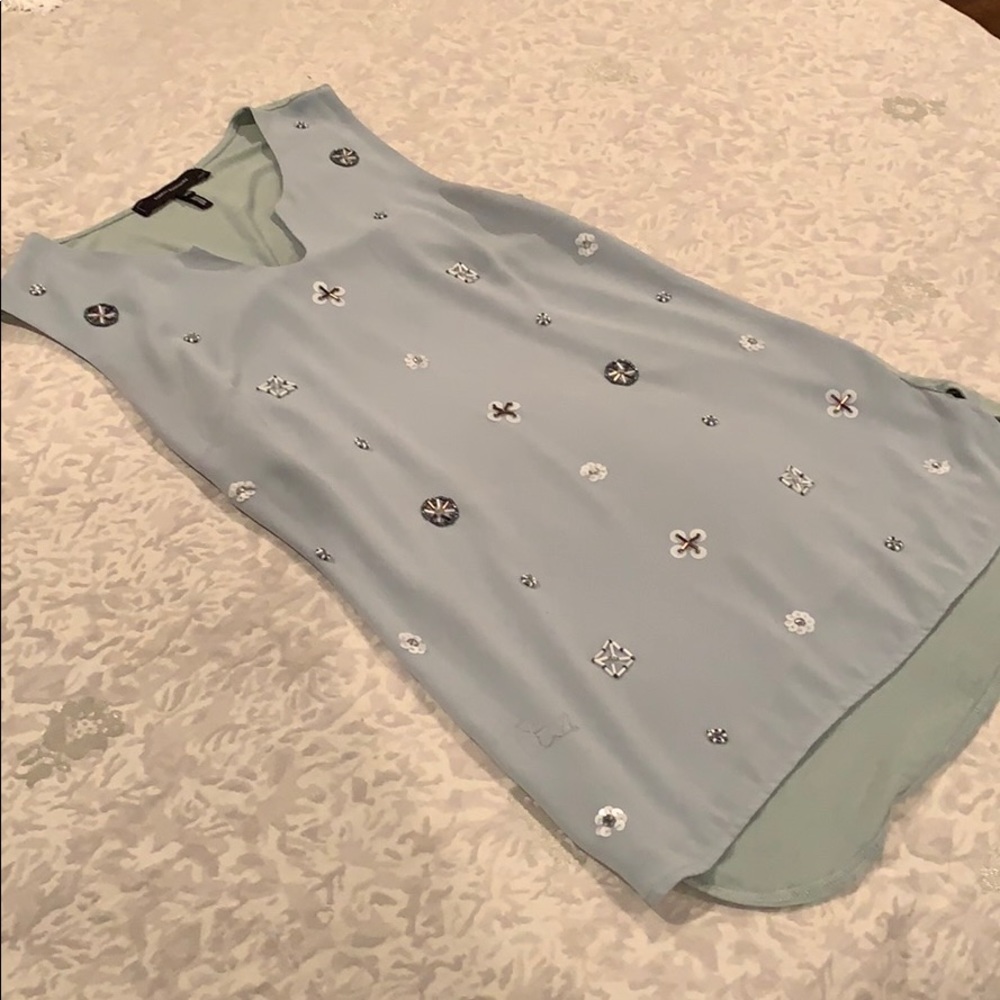 Beaded Mint Green Top